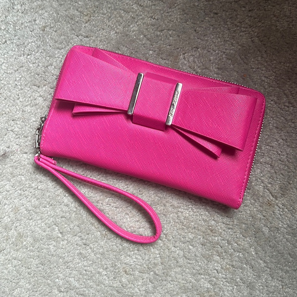 Betsey Johnson Hot Pink Wallet Wristlet